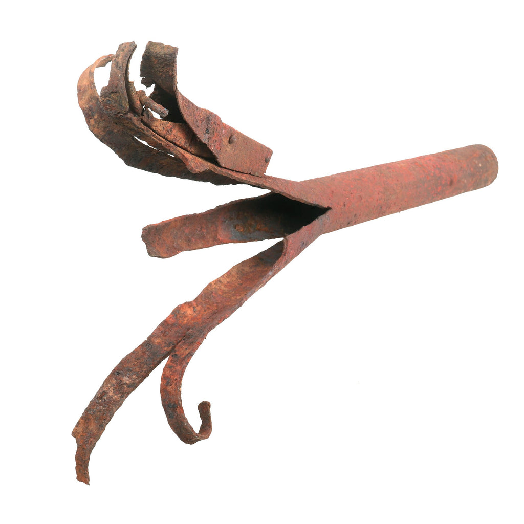 Original German WWII Relic Panzerfaust 60 Anti-Tank Rocket Launcher with Explosion Damage Original Items