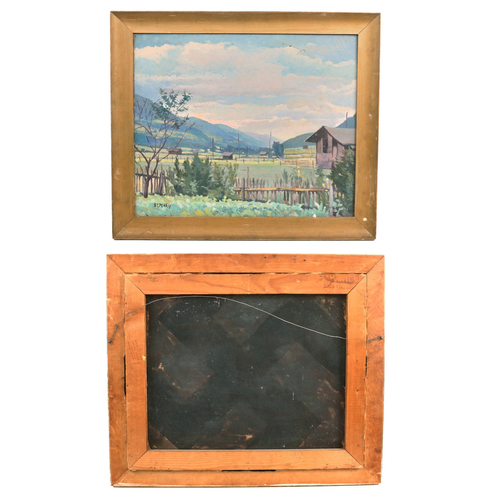 Original German WWII Fieseler Fi 156 Storch Aircraft Painted Cloth Tail Rudder Insignia Section - 16" x 16" (Copy) Original Items