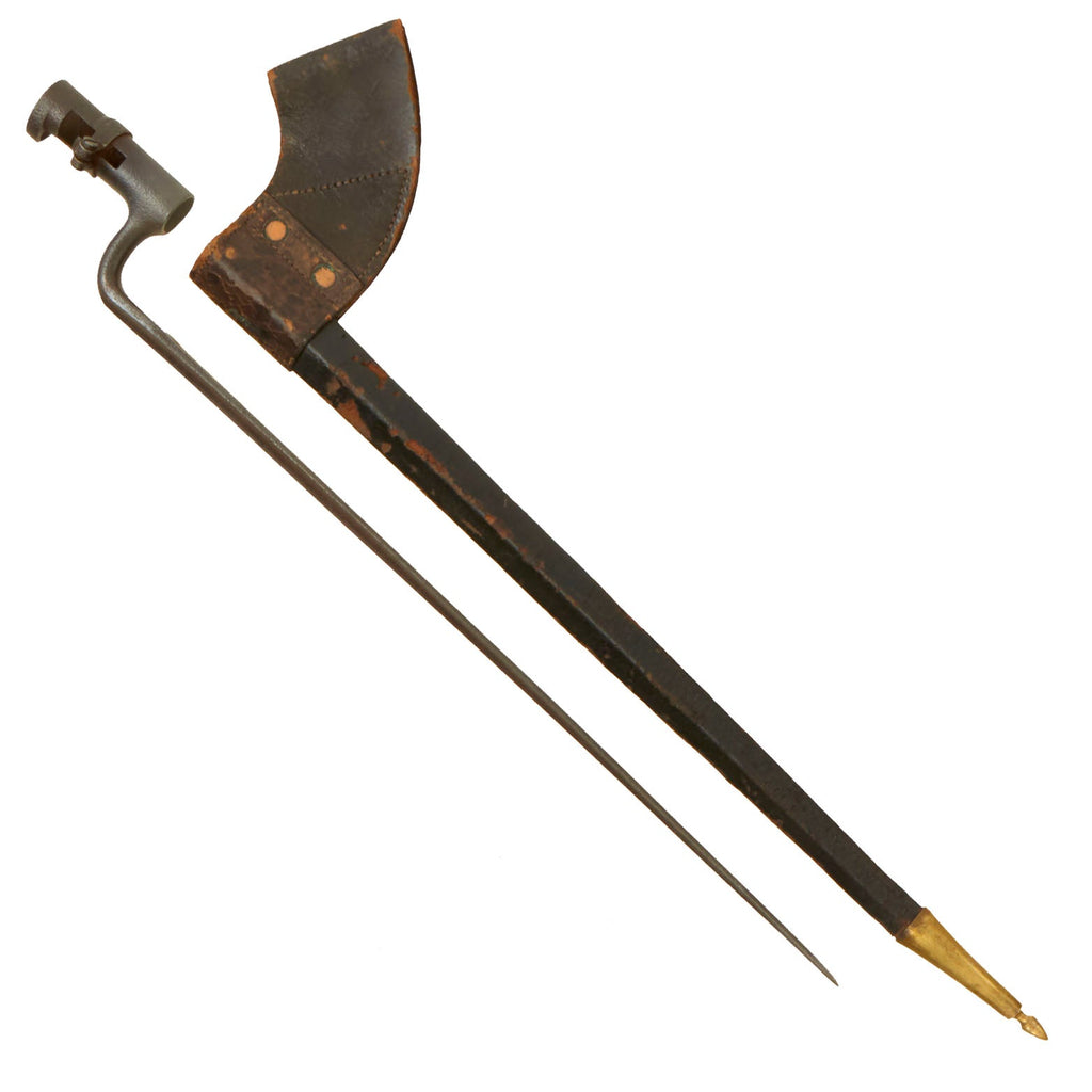 Original U.S. Civil War Springfield Rifled Musket Model 1855/61/63 Socket Bayonet with Scabbard Original Items