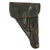Original German WWII Walther P38 Black Pebble Grain Softshell Holster by Moll, Lederwarenfabrik - Dated 1944 Original Items
