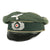 Original German WWII Army Heer Infantry EM/NCO Schirmmütze Visor Crush Cap by J. Denecke with Jäger Regiment Markings - Dated 1935 Original Items
