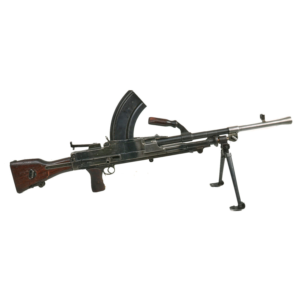 Original WWII 1944 Dated British Bren MkI* Display Light Machine Gun by RSAF Enfield with Magazine - Serial BB 5683 Original Items