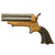 Original U.S. 19th Century Sharps Model 2C .30 Rimfire 4 Barrel Brass Frame Pepperbox Pistol with Ornate Gutta Percha Grips - Serial 492 Original Items