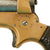 Original U.S. 19th Century Sharps Model 2C .30 Rimfire 4 Barrel Brass Frame Pepperbox Pistol with Ornate Gutta Percha Grips - Serial 492 Original Items