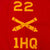 Original U.S. WWII 22nd Field Artillery 1st Battalion Headquarters Swallowtail Guidon - Invasion of Normandy - 19 x 27” Original Items