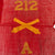 Original U.S. WWII 212th Artillery Group Battery A Swallowtail Guidon Pennant - Heavily Flown & Worn - 20 x 24” Original Items