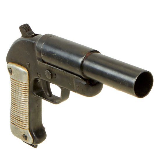 Original WWII-Era Romanian 26.5mm Signal Flare Pistol Serial 1761 - Dated 1945 Original Items