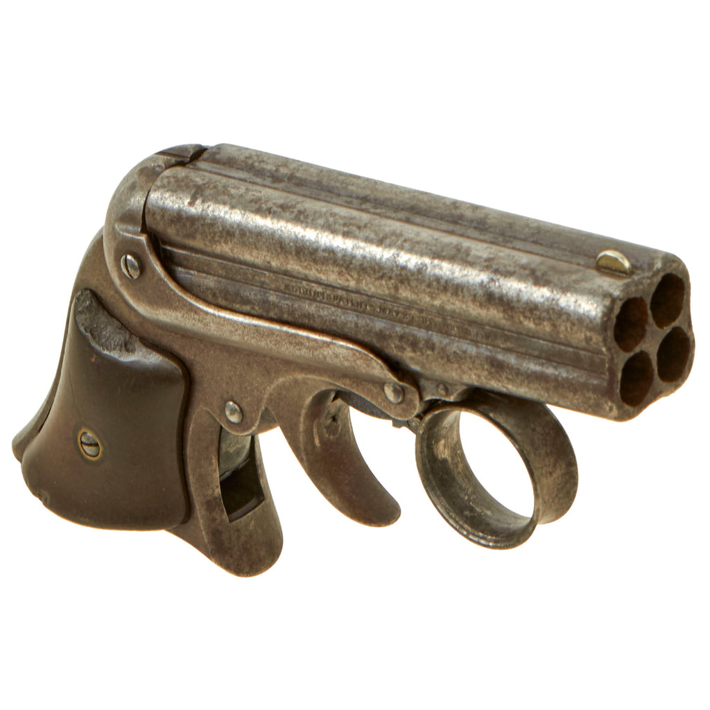 Original U.S. Remington Elliot's 1861 Patent .32cal 4 Barrel Pepperbox Tip-Up Pistol - Serial 9763 Original Items