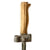 Original French WWI Lebel M.1886/93/07 Brass Handle Cruciform Épée Bayonet with Scabbard Original Items