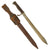 Original German WWI M1898/05 n/A Butcher Sawback Bayonet by Mauser with Scabbard & 1917-Dated Frog - Dated 1916 Original Items