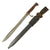 Original German WWI M1898/05 n/A Butcher Bayonet by Weyersberg Kirschbaum & Cie with Scabbard & WWII Frog - Dated 1915 Original Items