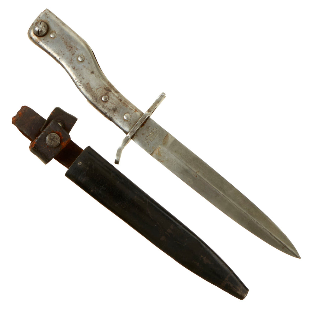 Original Imperial German WWI DEMAG Crank Handle Ersatz Trench Knife Bayonet with Scabbard Original Items