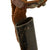 Original German WWI Trench Fighting Knife with Ribbed Grips & Original Rolled Steel Scabbard Original Items