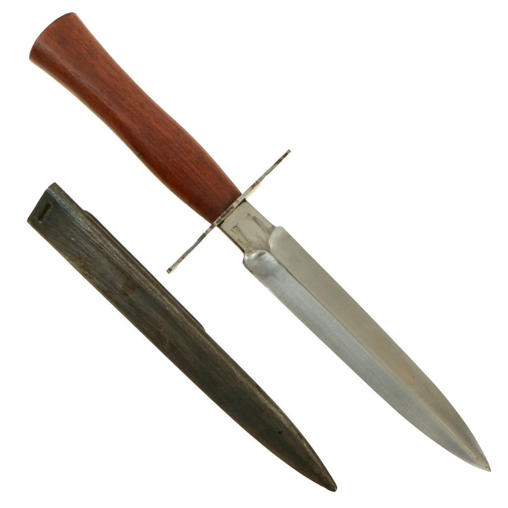 Original French WWI M1916 Type 2 Fighting Knife by Gonon 41 with Scabbard - Le Vengeur de 1870 Original Items