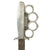 Original U.S. WWII Rare Named Everitt Green Handle Knuckle Fighting Knife with Matching Named Scabbard Original Items