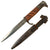 Original Imperial German WWI Shrapnel-Damaged Kurzes Seitengewehr M1898 Dress Bayonet by Carl Eickhorn Turned Trench Knife with Scabbard Original Items