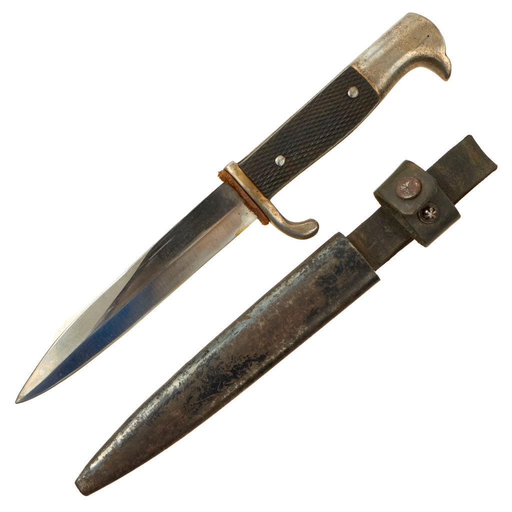Original German WWI Private Purchase Dress Trench Fighting Knife with Scabbard Original Items