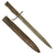 Original German WWI Steel Hilt 12" Blade Ersatz Bayonet with Scabbard - Carter Type EB48 Original Items