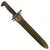 Original U.S. WWII M1 Garand 10 Inch Cut-Down Bayonet by American Fork & Hoe with with Rare CAB Grips & M7 Scabbard - Dated 1943 Original Items