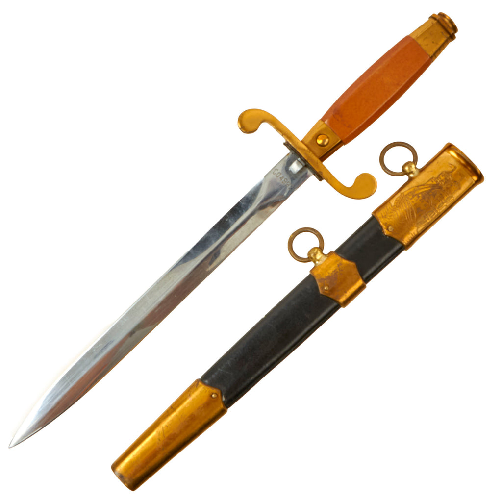 Original Soviet Cold War Naval Dagger with Scabbard - Dated 1957 - Serial CO4892 Original Items