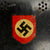 Original German WWII M34 Square Dip Fire Protection Police Helmet with Double Decals & Comb - Feuerwehr Original Items