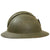 Original French WWII M1926 Adrian Helmet with Liner and Chinstrap - Olive Green Original Items