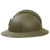 Original French WWII M1926 Adrian Helmet with Liner and Chinstrap - Olive Green Original Items