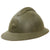 Original French WWII M1926 Adrian Helmet with Liner and Chinstrap - Olive Green Original Items