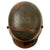 Original Imperial German WWI M16 Stahlhelm Helmet with Panel Camouflage Paint and Partial Leather Liner - Rare Maker W66 Original Items