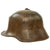 Original Imperial German WWI M1916 Shrapnel-Damaged Stahlhelm Helmet Sent Home by U.S. Soldier with Stamps & Label - Stamped ET 64 Original Items