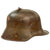 Original Imperial German WWI M1916 Shrapnel-Damaged Stahlhelm Helmet Sent Home by U.S. Soldier with Stamps & Label - Stamped ET 64 Original Items