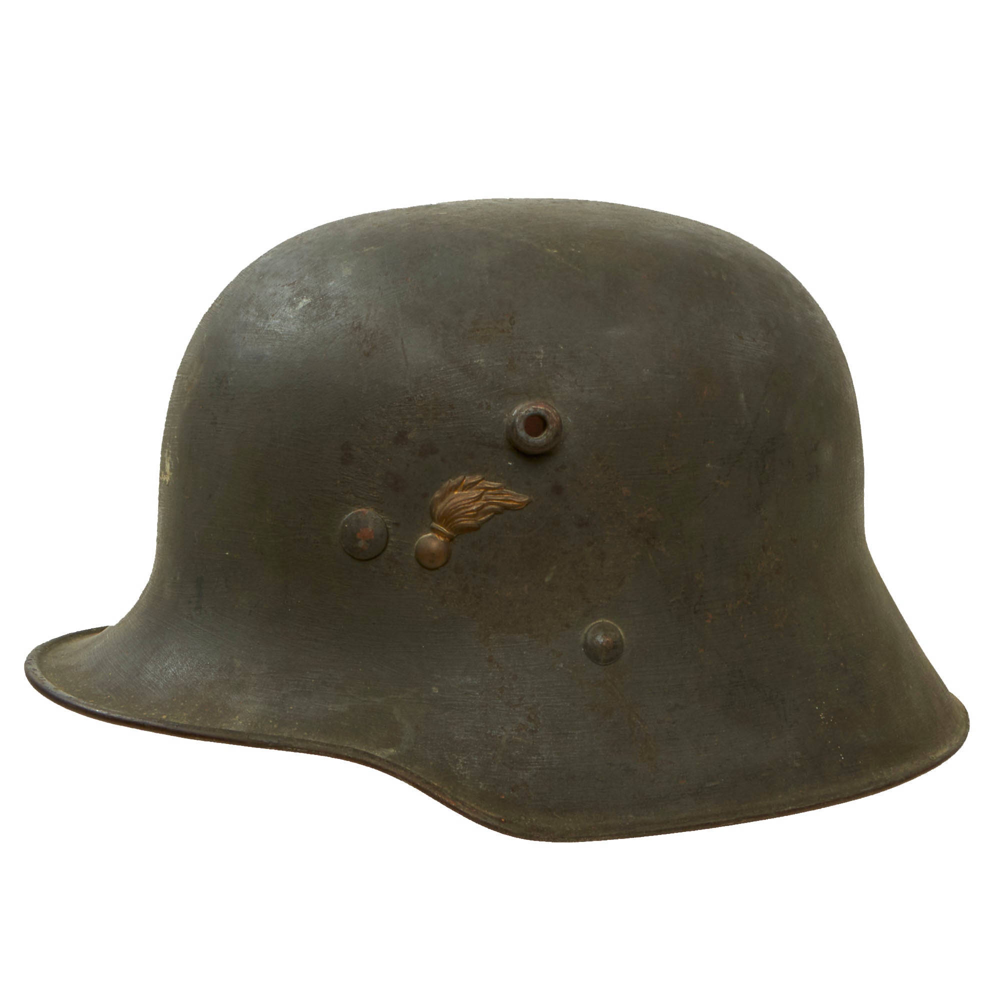 Original Austrian WWI Era Rural Gendarmerie M17 Steel Helmet with