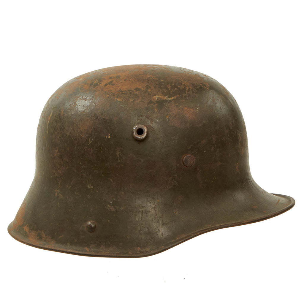 Original Imperial German WWI M1916 Stahlhelm with Named Liner Band - Stamped TJ66 Original Items