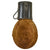 Original German WWI Infantry M1915 Canteen with Corduroy Cover & Cup Dated 1918 - Feldflasche Original Items
