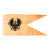 Original Imperial German WWI Prussian Pole Swallowtail Guidon with Painted Insignia - 14 x 29” Original Items