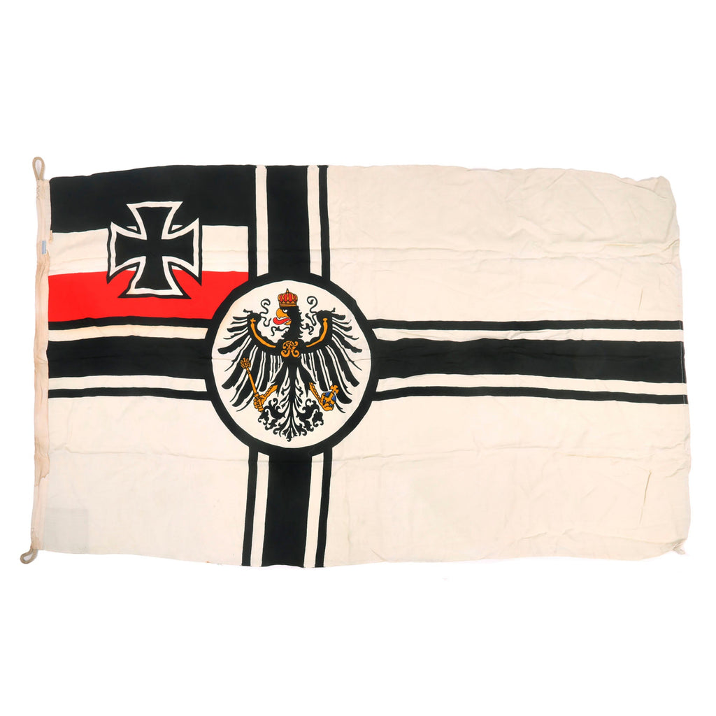 Original WWI Imperial German Navy Large Reichskriegsflagge War Ensign Battle Flag - 100 x 170cm Original Items