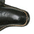 Original German WWII P.08 Luger Pistol Black Leather Hardshell Holster by Hans Römer - dated 1941 Original Items