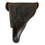 Original German Pre-WWII Police-Marked Sunburst P08 Luger Holster with Wooden Placeholder Magazine by Otto Sindel - Dated 1933 Original Items