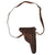 Original Switzerland Pre-WWII Era Swiss Customs Brown Leather Holster With Shoulder Strap For The Model 1882/29 Ordnance Revolver Original Items