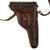 Original Switzerland Pre-WWII Era Swiss Customs Brown Leather Holster With Shoulder Strap For The Model 1882/29 Ordnance Revolver Original Items