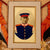 Original Imperial German Pre-WWI Embroidered Service Memento Soldier’s Portrait with Hand-Painted Uniform - Dated 1902-1904 - Needs Framing - 14 ¾ x 19 ¼” Original Items