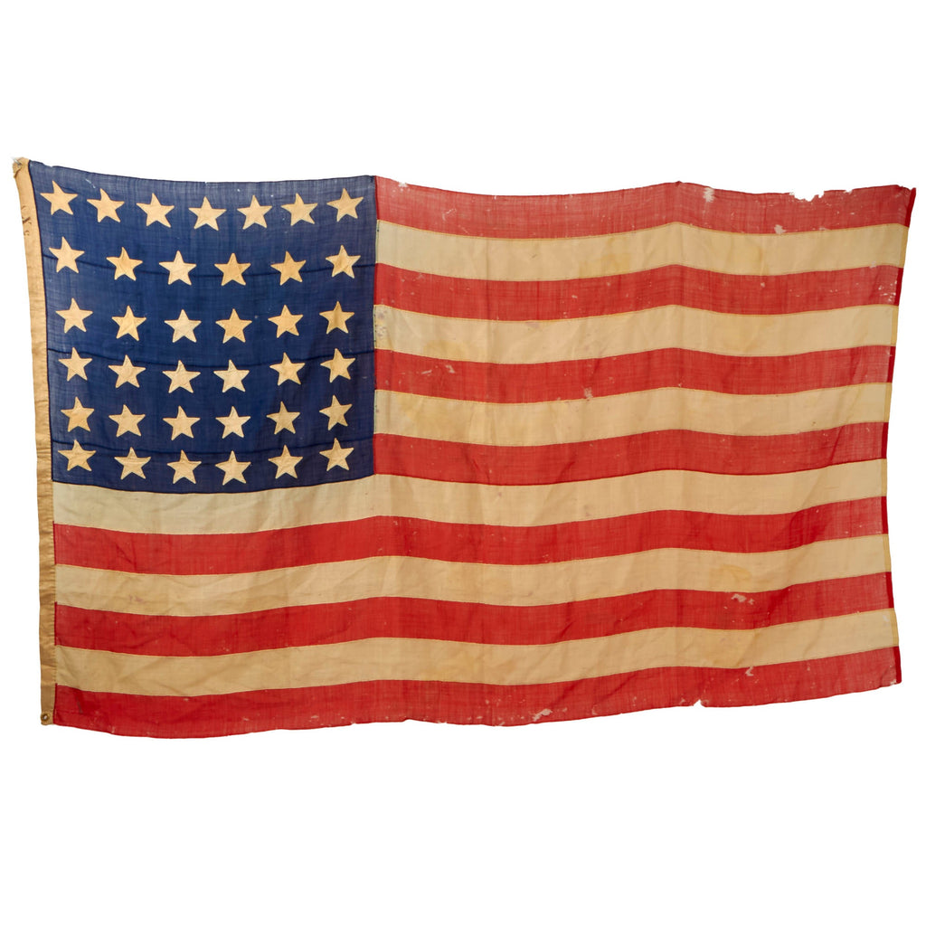 Original U.S. Reconstruction Era 37-Star (1867-1877) Handsewn United States National Flag - 5 x 8 Feet Original Items