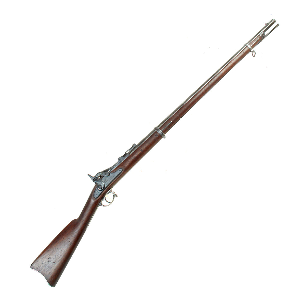 Original U.S. Civil War Springfield M-1863 Rifle Converted to M-1870 Second Version Trapdoor using ALLIN System - dated 1863 Original Items
