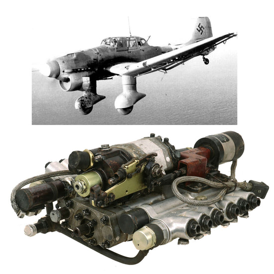 Original German WWII Luftwaffe 9-2009 D-1 Fuel Injection Pump for Junkers Ju87 Stuka, Ju88, & Heinkel He111 Aircraft Original Items