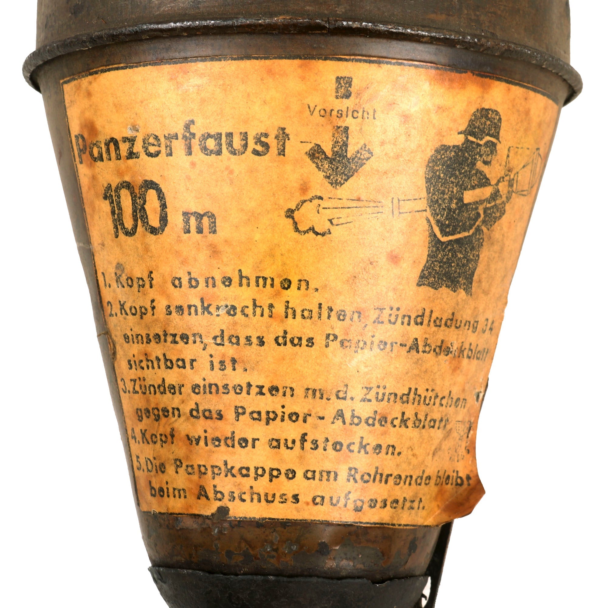 Panzerfaust Shell Original German WWII Inert Panzerfaust 100 Anti-Tank Rocket with Launc ...
