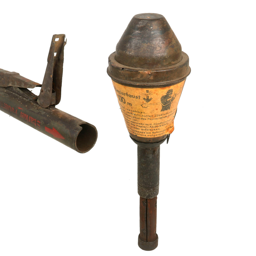 Panzerfaust Label Original German WWII Inert Panzerfaust 100 Anti-Tank Rocket with Launc ...