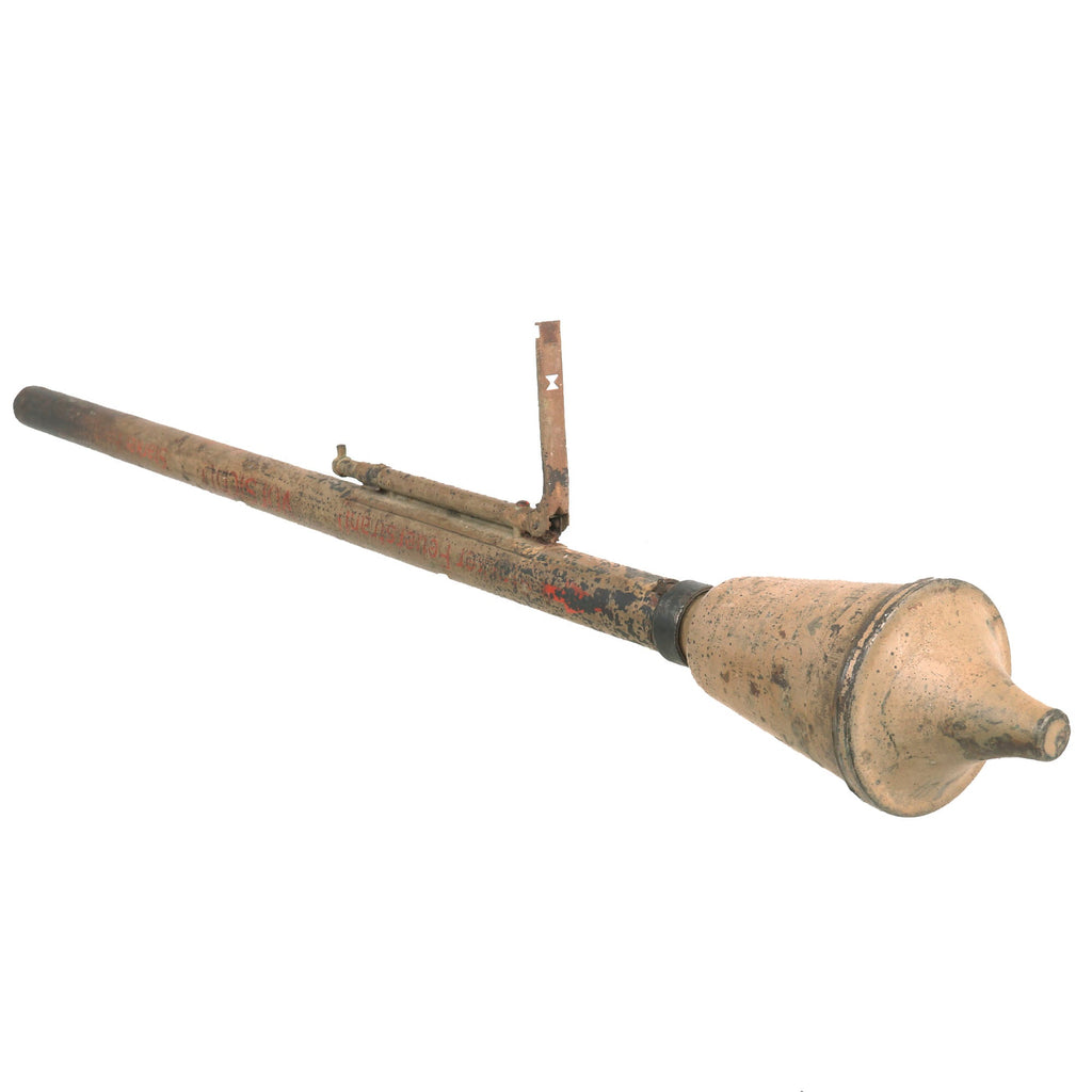 Original German WWII Panzerfaust 30 Klein Anti-Tank Launcher and Rocket with Original Paint & Label Remnants - INERT Original Items
