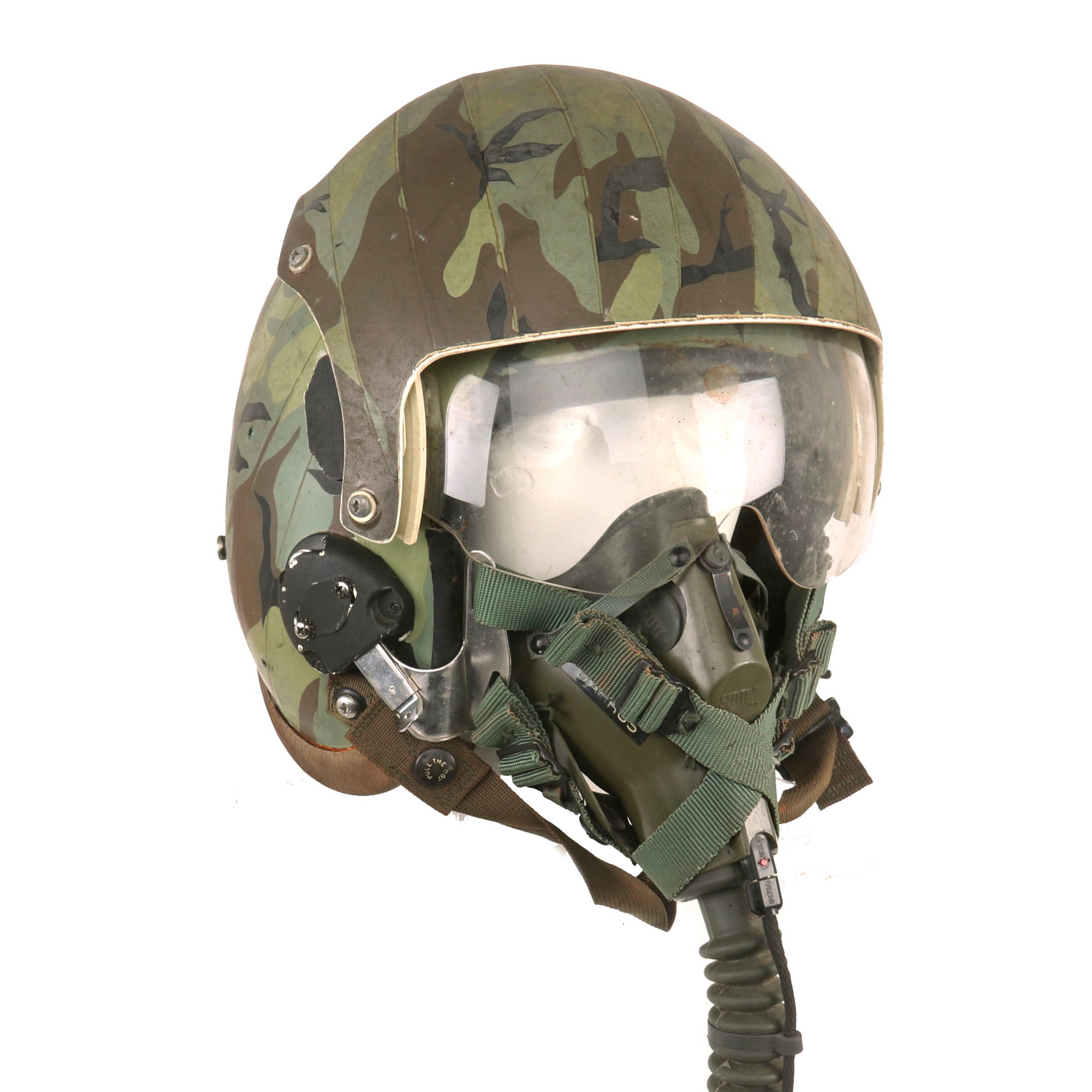 Original U.S. Cold War Era Camouflage HGU-26/P Flight Helmet with