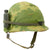 Original U.S. Vietnam War M1 Helmet with 1975 Dated Camouflage Cover and Liner Original Items