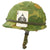 Original U.S. Vietnam War M1 Helmet with 1975 Dated Camouflage Cover and Liner Original Items